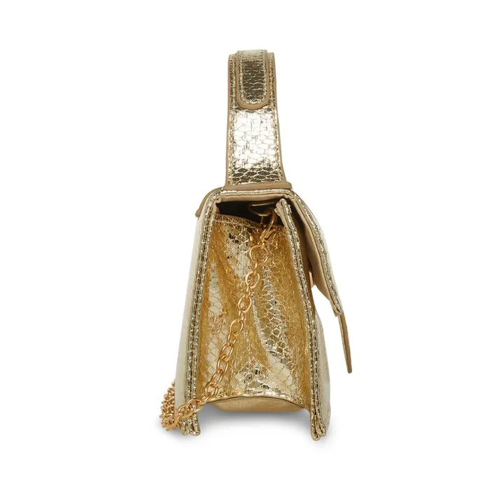 Womens Barlan Gold Snake Steve Madden Mini Bags