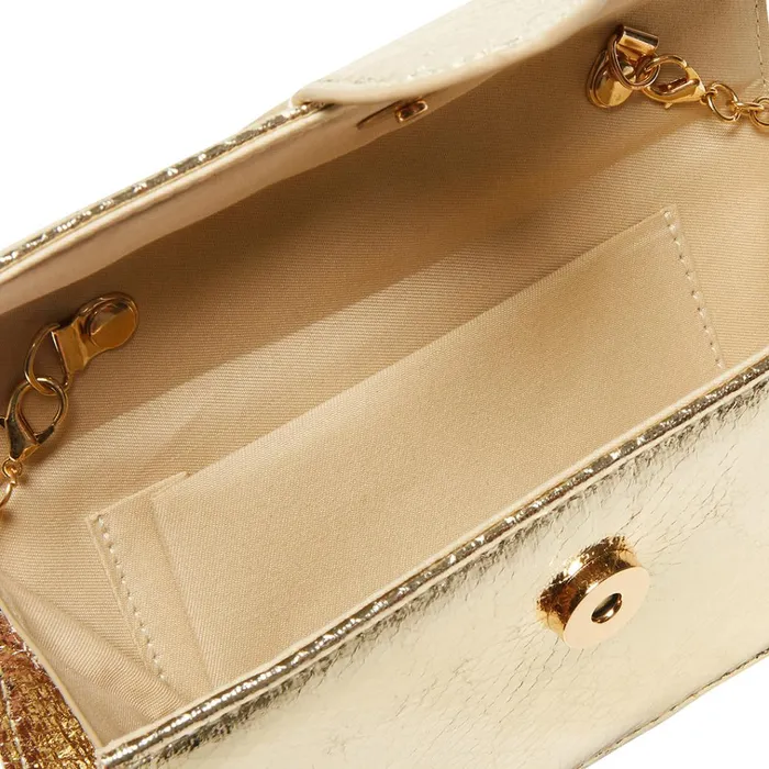 Womens Barlan Gold Snake Steve Madden Mini Bags