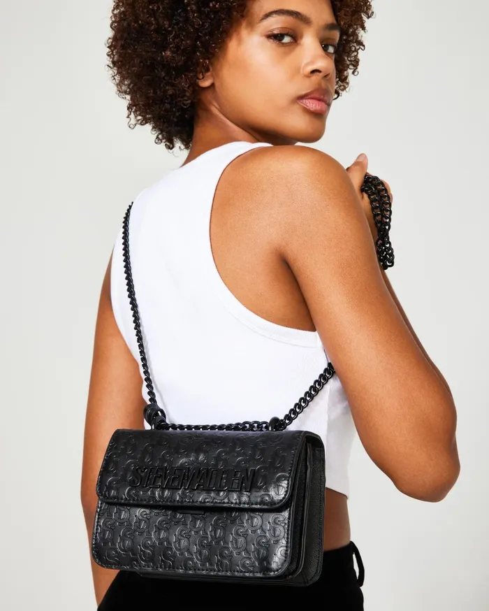 Womens Bcoal BlackBlack Steve Madden Crossbody Bags