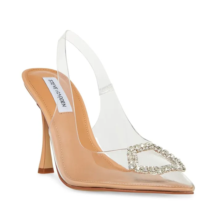 Womens Beignet Clear Steve Madden Heels