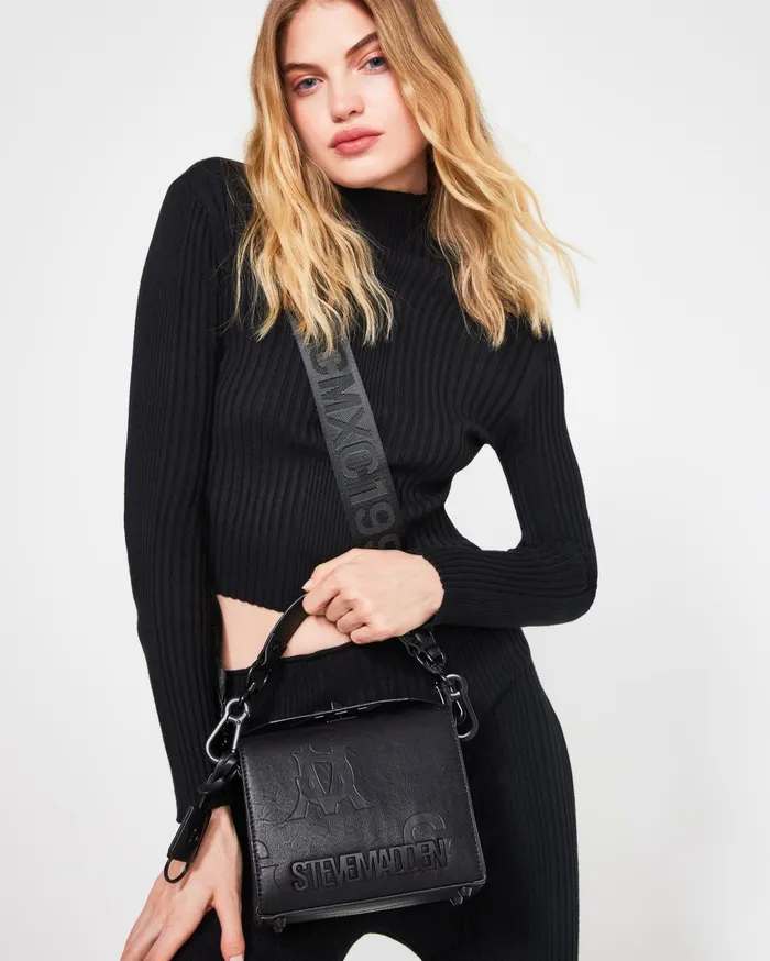Womens BkromeX BlackBlack Steve Madden Crossbody Bags
