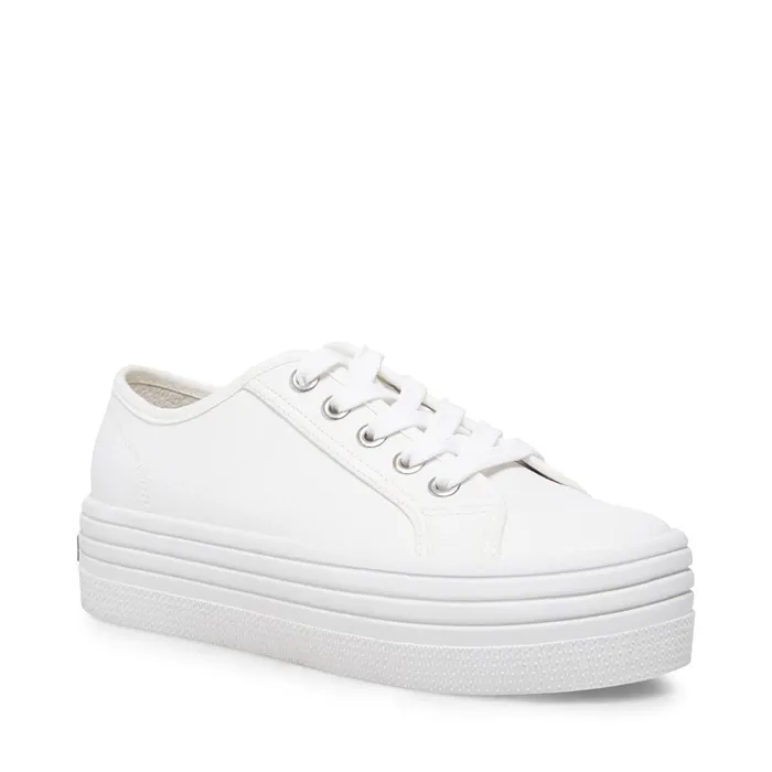 Womens Bobbi30 White Steve Madden Sneakers