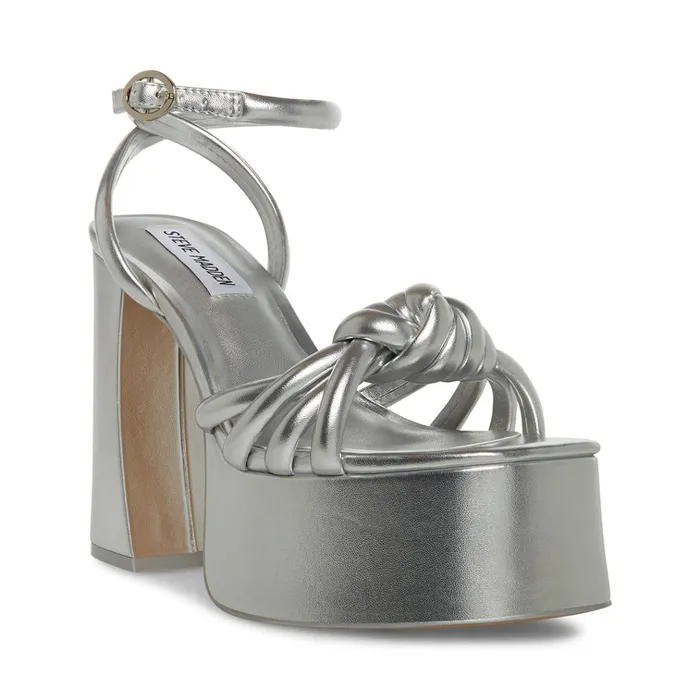 Womens Bonnie Silver Steve Madden Heels