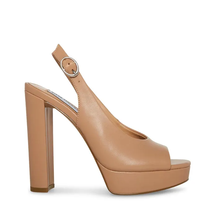 Womens Booker Blush Leather Steve Madden Heels