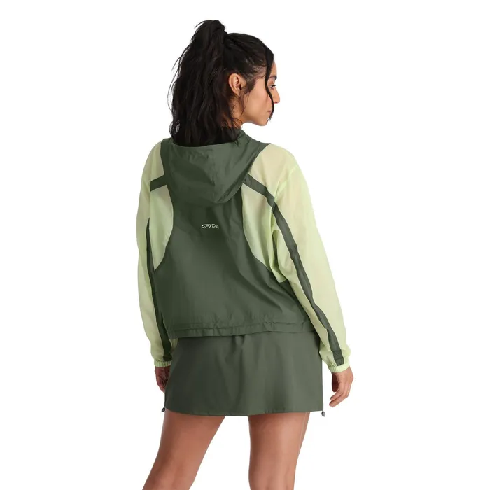 Womens Boulder Lite Anorak 8211 Thyme Green Spyder Lightweight