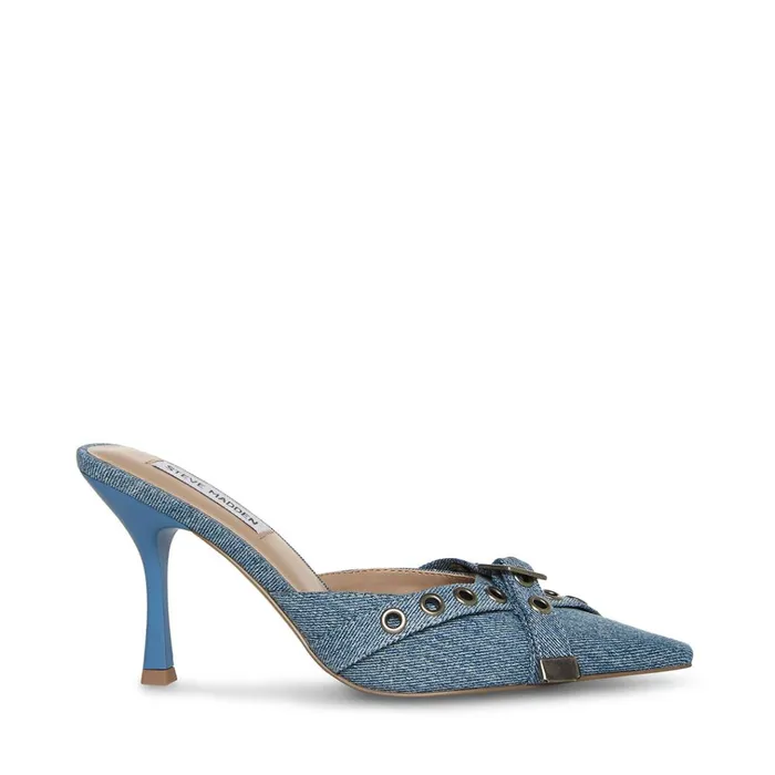 Womens Bradi Denim Fabric Steve Madden Heels