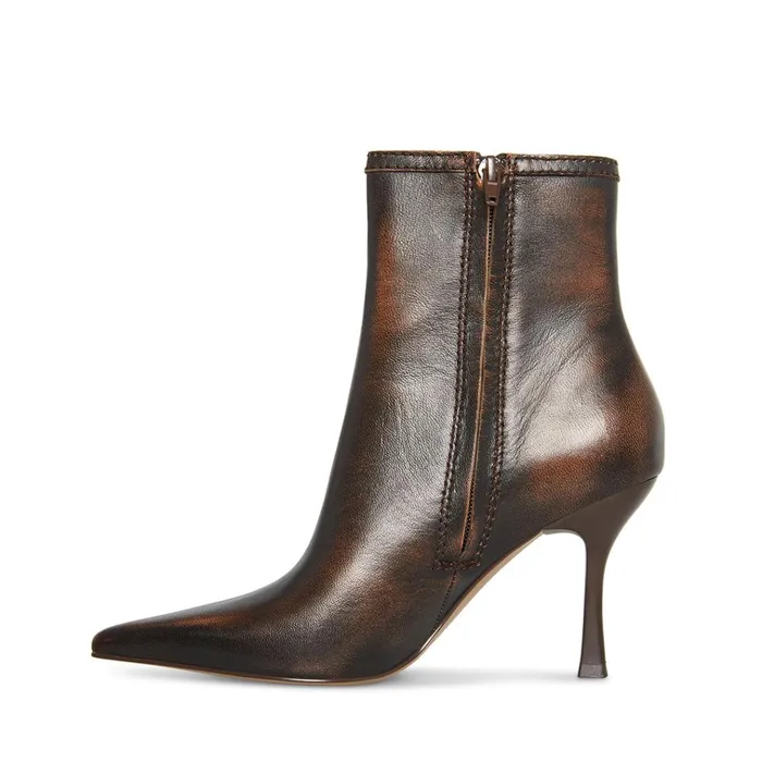 Womens Brecken Brown Distressed Steve Madden Boots and Booties