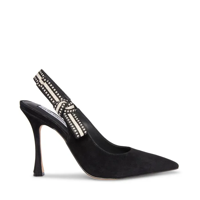 Womens Bri Black Suede Steve Madden Heels