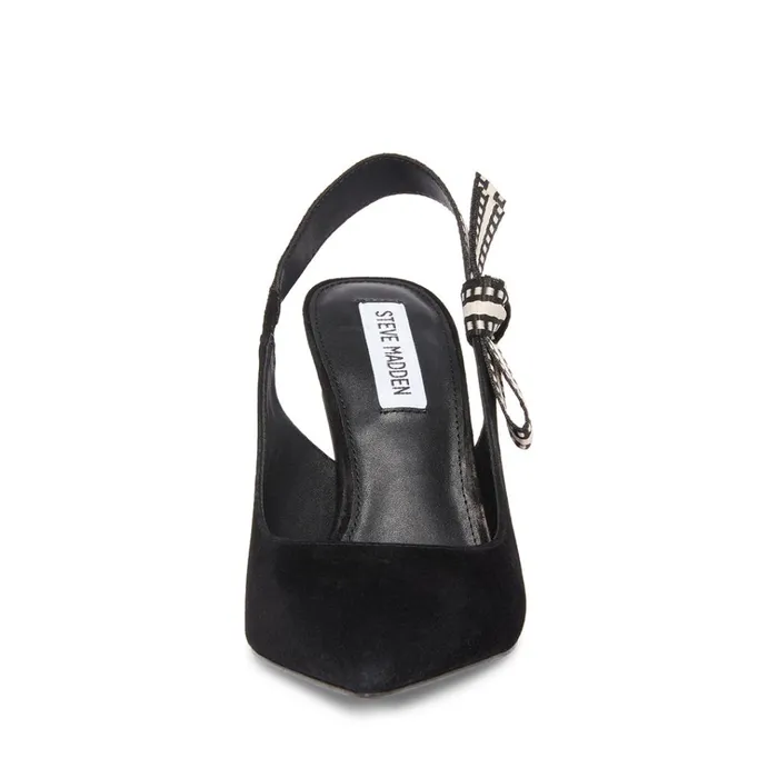Womens Bri Black Suede Steve Madden Heels