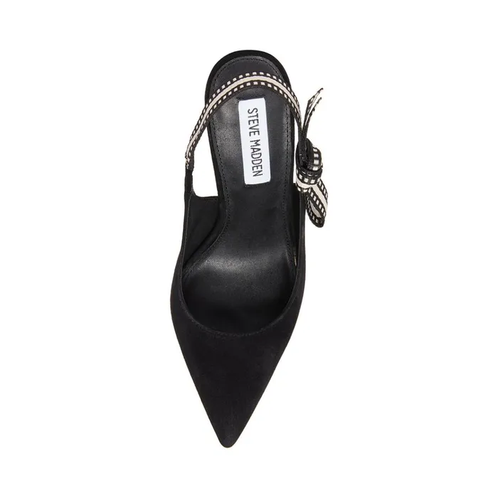 Womens Bri Black Suede Steve Madden Heels
