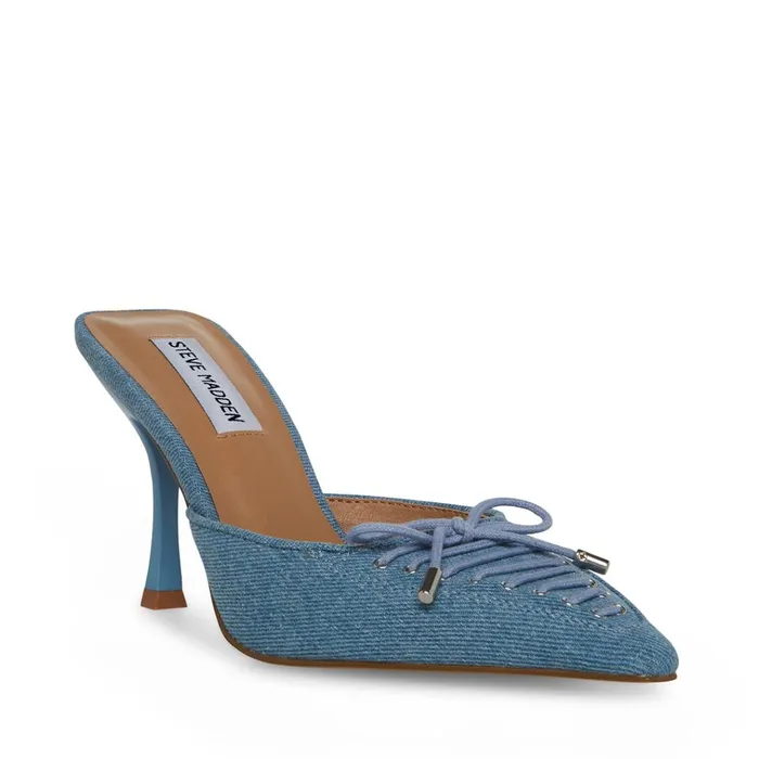 Womens Brianne Denim Fabric Steve Madden Heels