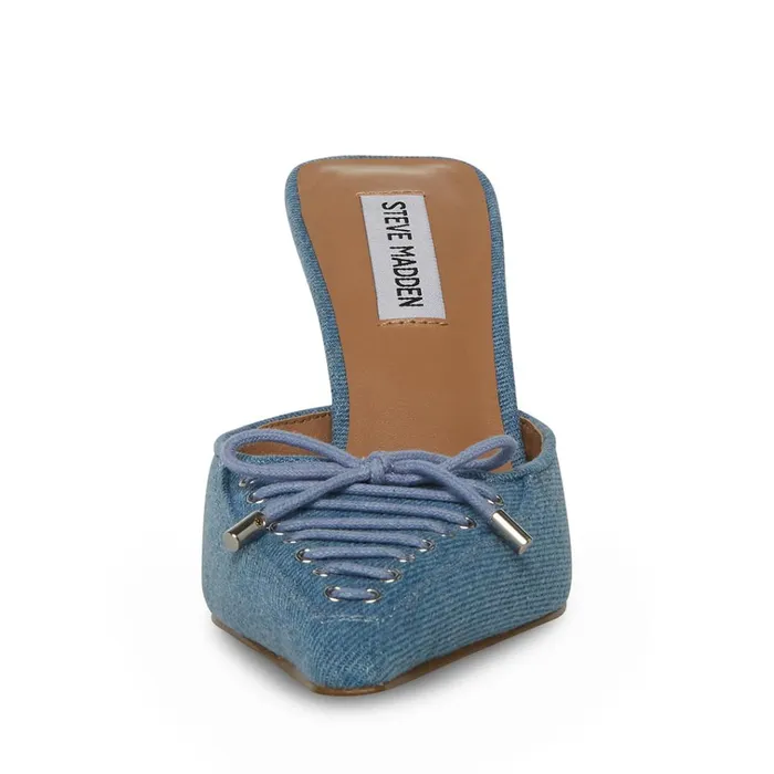 Womens Brianne Denim Fabric Steve Madden Heels