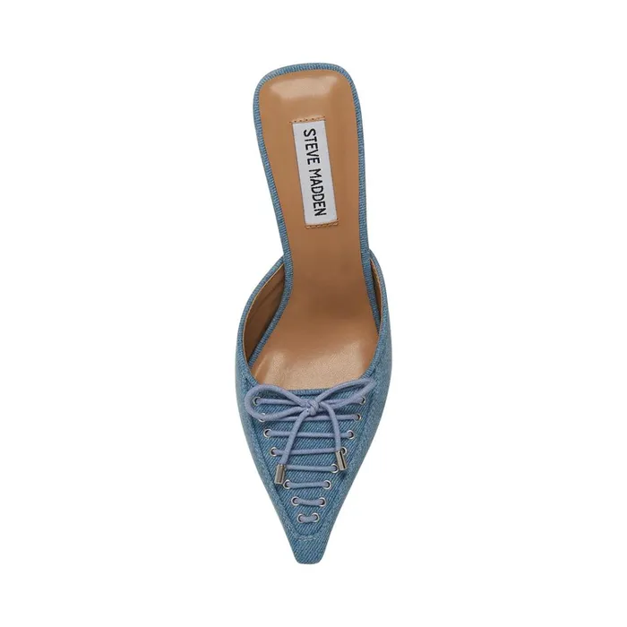 Womens Brianne Denim Fabric Steve Madden Heels