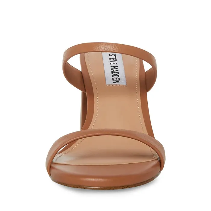 Womens Bridgette Tan Leather Steve Madden Heels