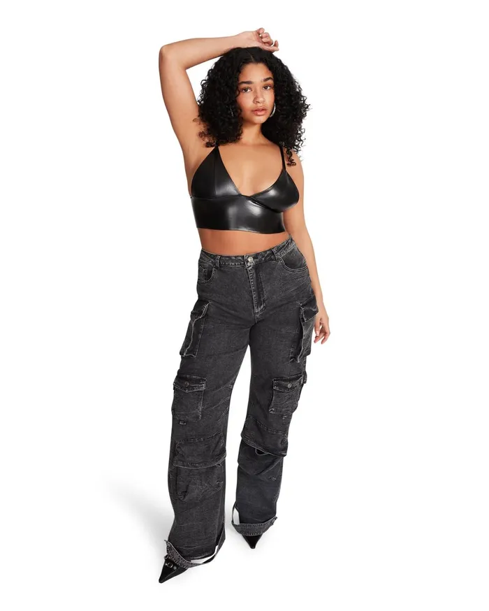 Womens Brody Pant Black Denim Steve Madden Bottoms