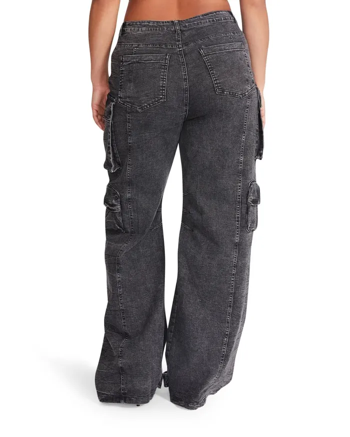 Womens Brody Pant Black Denim Steve Madden Bottoms