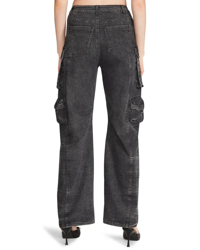 Womens Brody Pant Black Denim Steve Madden Bottoms
