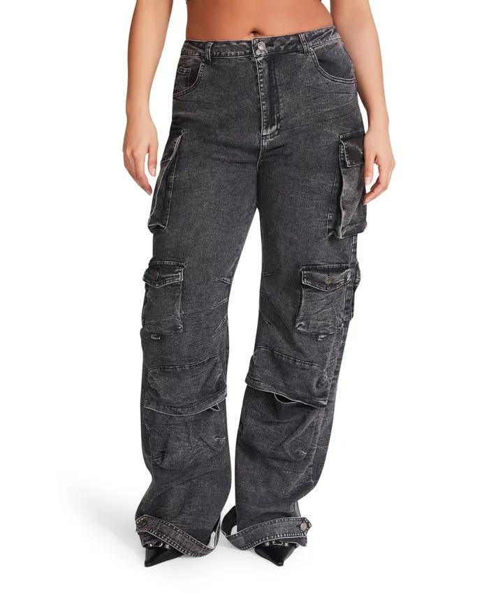 Womens Brody Pant Black Denim Steve Madden Bottoms