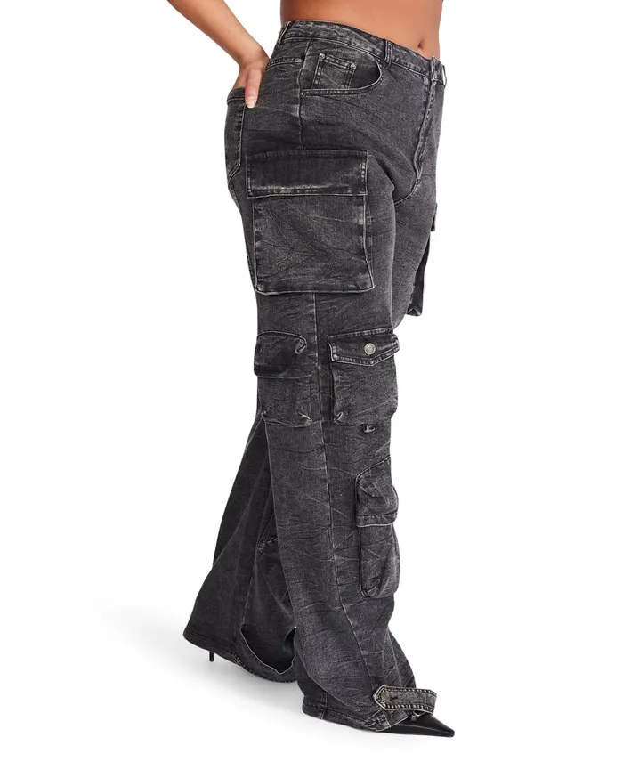 Womens Brody Pant Black Denim Steve Madden Bottoms