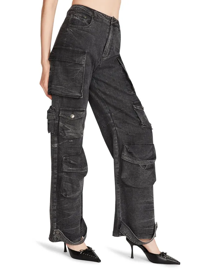 Womens Brody Pant Black Denim Steve Madden Bottoms