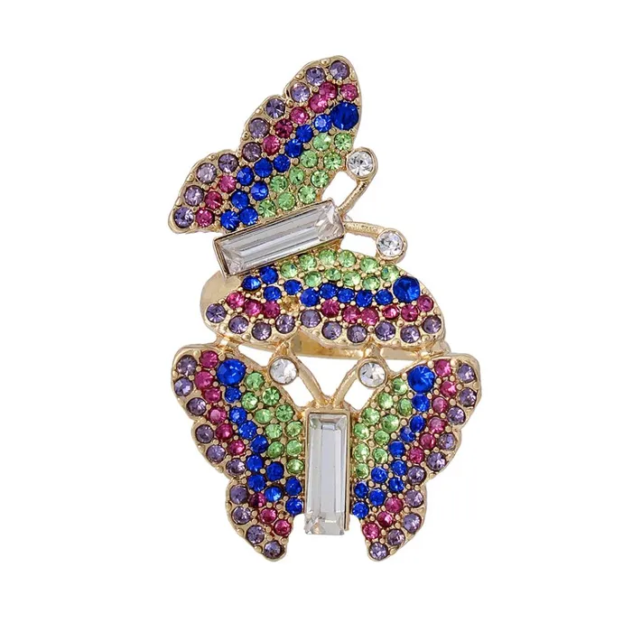 Womens Butterfly Ring Multi Steve Madden Jewelry