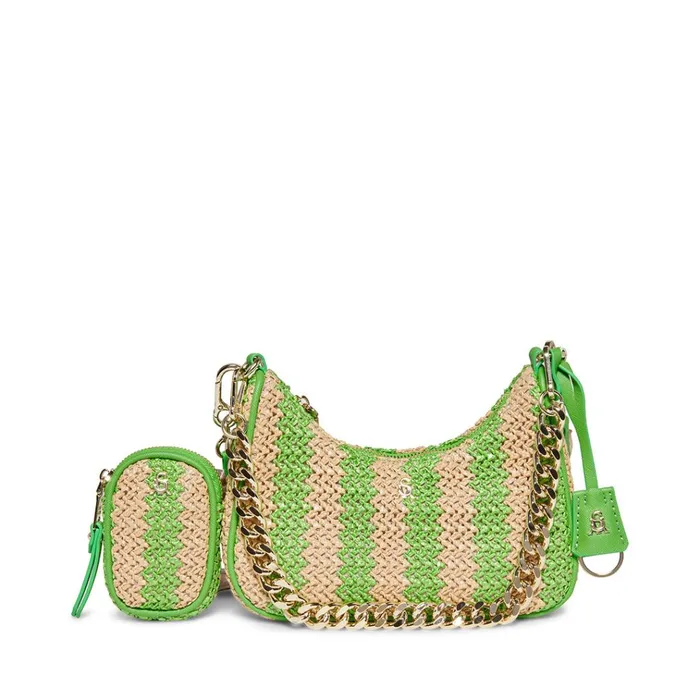 Womens Bvital Raffia Green Steve Madden Crossbody Bags