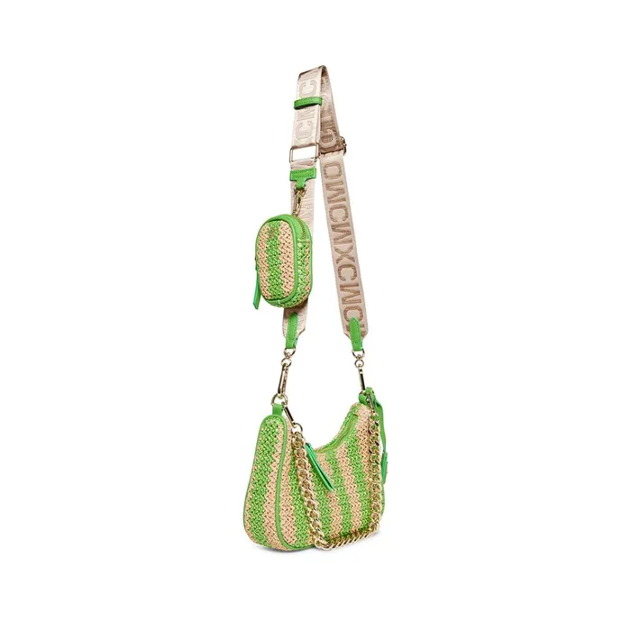 Womens Bvital Raffia Green Steve Madden Crossbody Bags