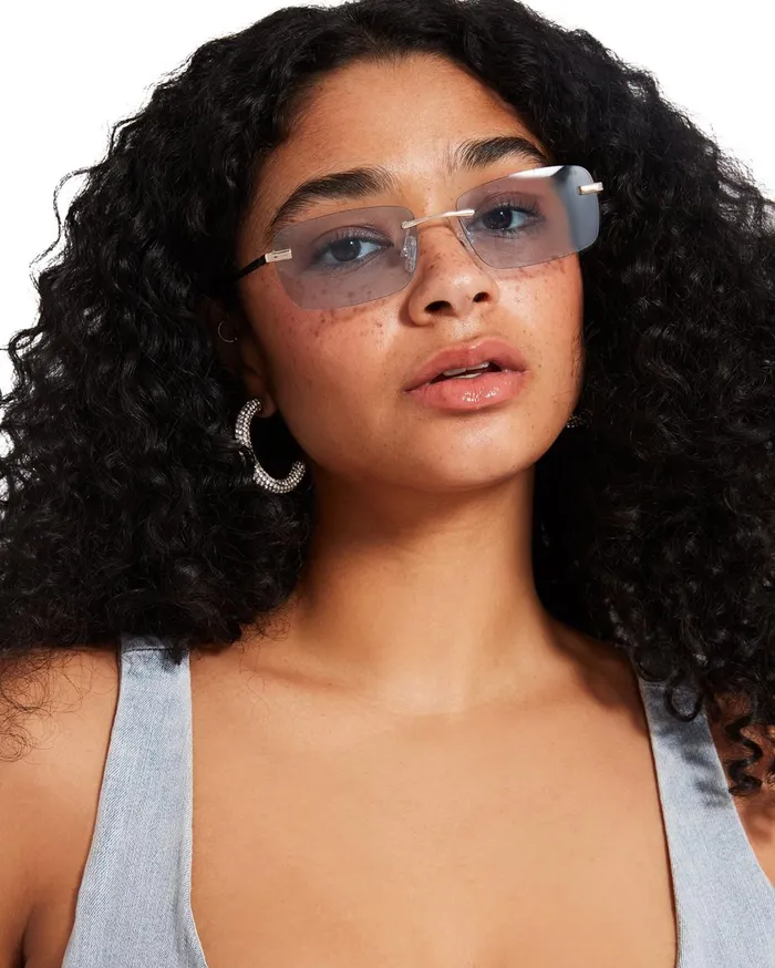 Womens Caden Sunglasses Blue Steve Madden Sunglasses