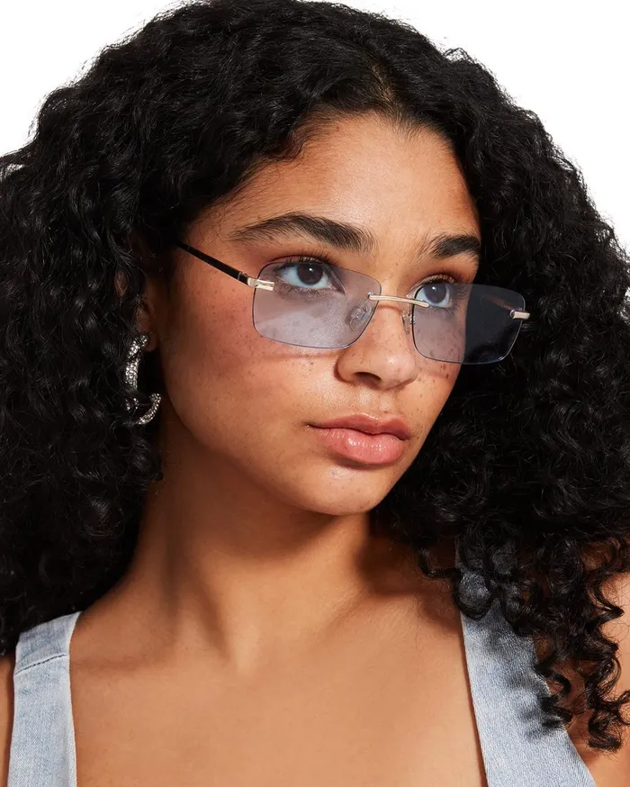 Womens Caden Sunglasses Blue Steve Madden Sunglasses