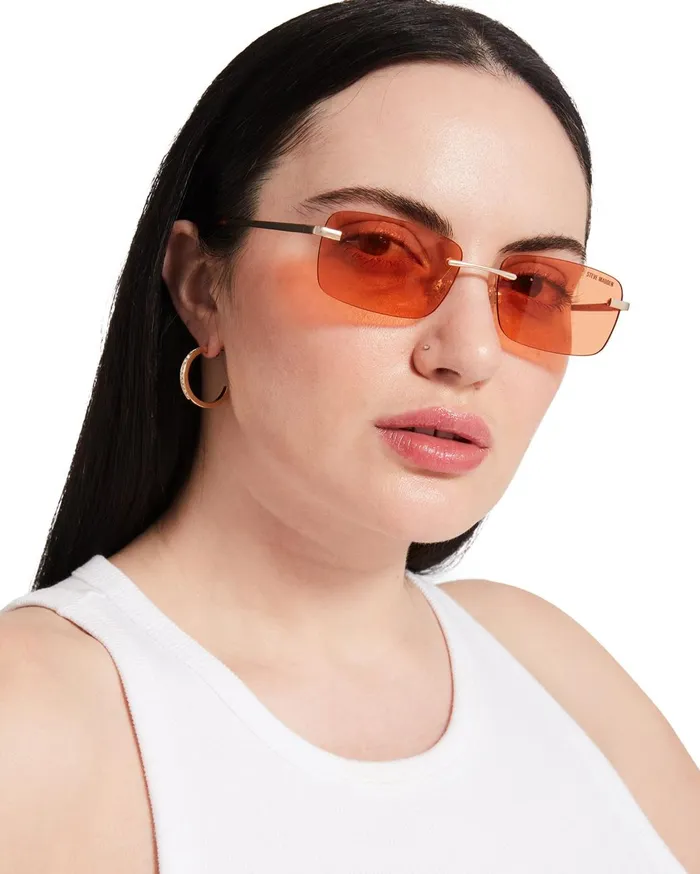 Womens Caden Sunglasses Orange Steve Madden Sunglasses