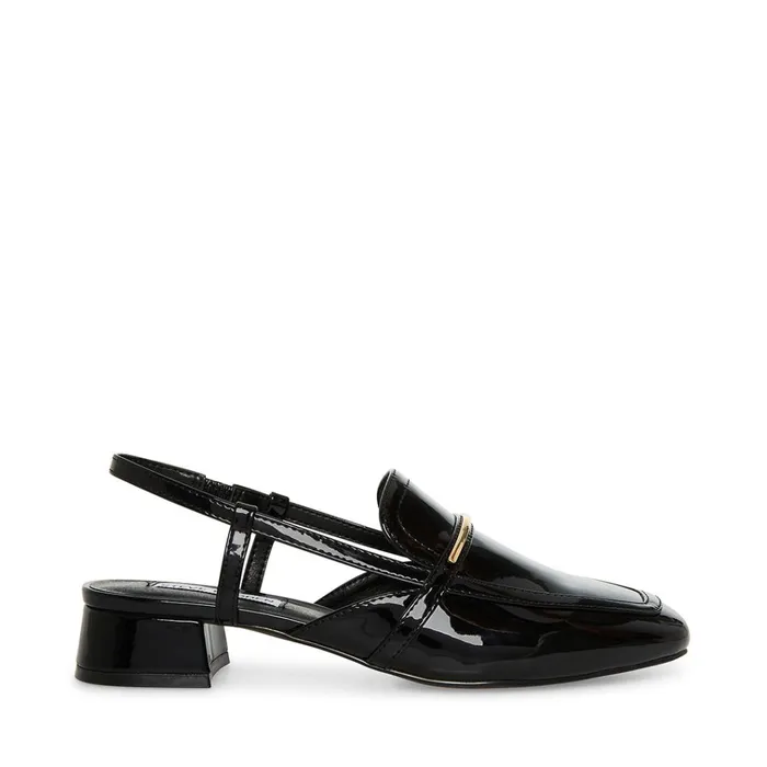 Womens Calibri Black Patent Steve Madden Loafers and Flats