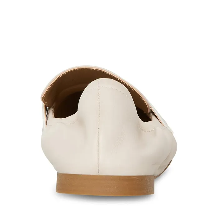 Womens Calver Bone Leather Steve Madden Loafers and Flats