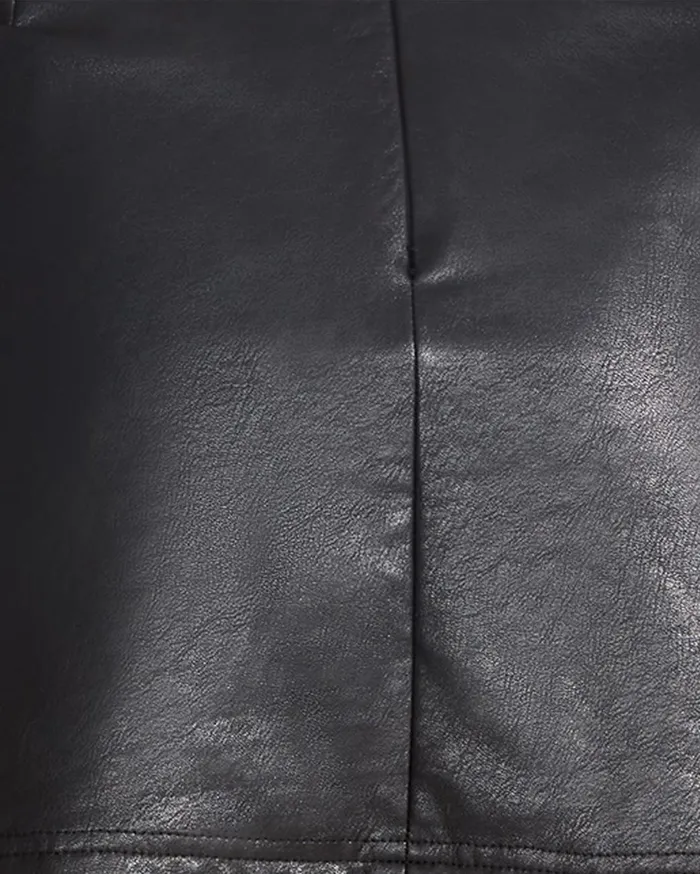 Womens Cam Faux Leather Skort Black Steve Madden Bottoms
