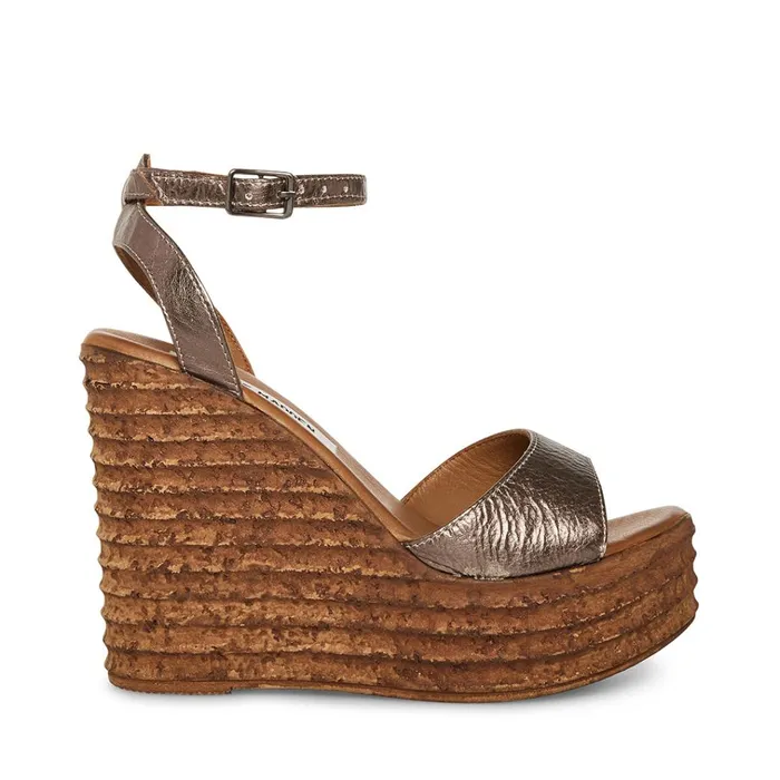 Womens Camden Pewter Steve Madden Sandals