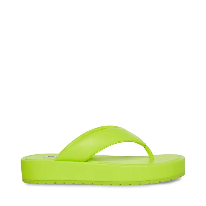 Womens Campana Lime Steve Madden Sandals