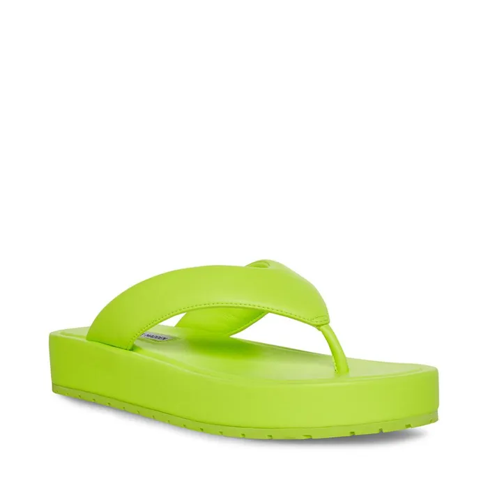 Womens Campana Lime Steve Madden Sandals