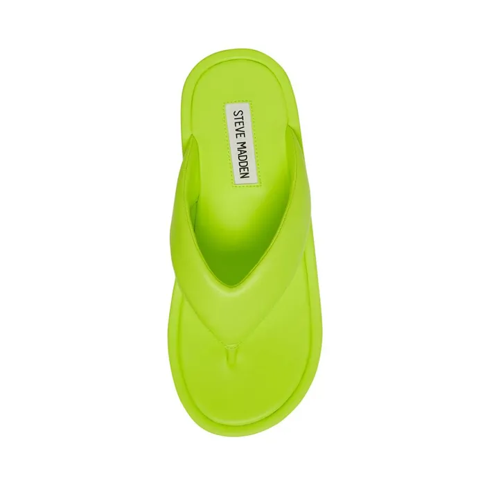Womens Campana Lime Steve Madden Sandals