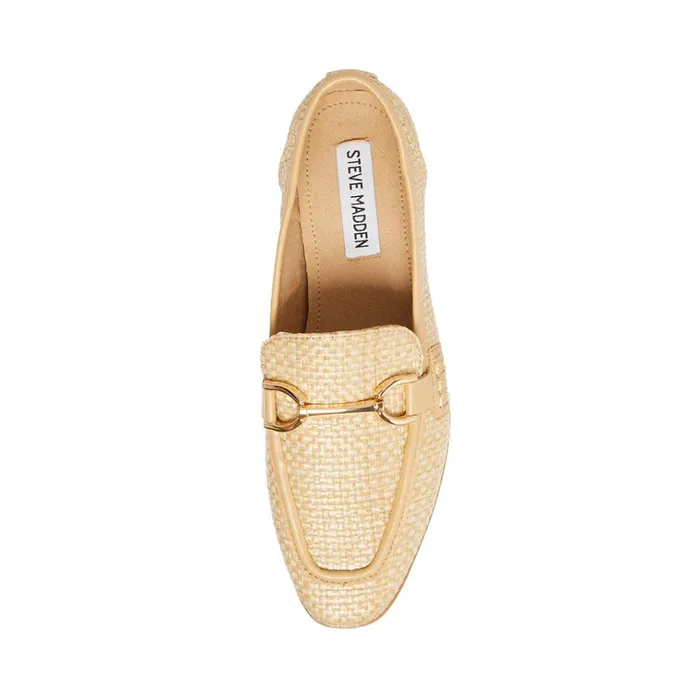 Womens Carrine Raffia Steve Madden Loafers and Flats