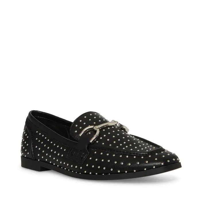 Womens CarrineS Black Steve Madden Loafers and Flats