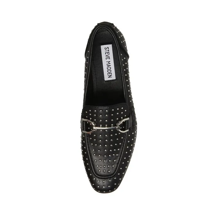 Womens CarrineS Black Steve Madden Loafers and Flats