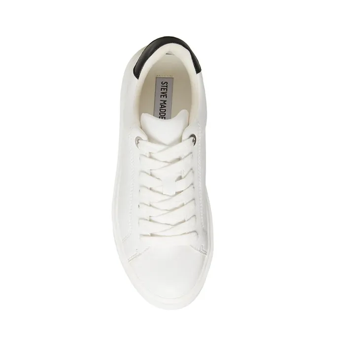 Womens Catcher White Black Steve Madden Sneakers