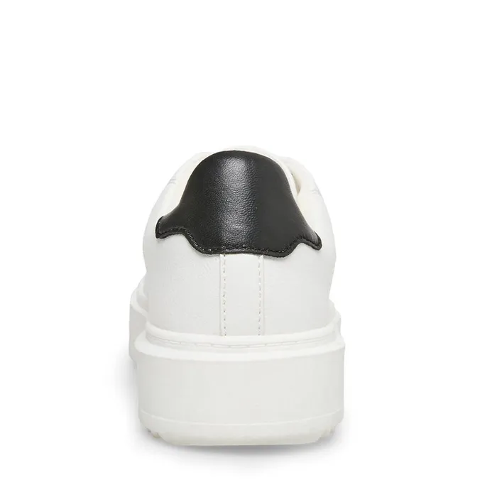 Womens Catcher White Black Steve Madden Sneakers