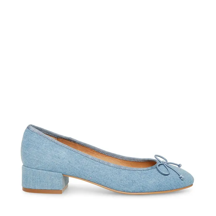 Womens Cherish Denim Fabric Steve Madden Heels