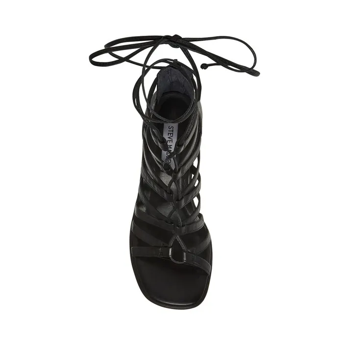Womens Cherri30 Black Leather Steve Madden Heels