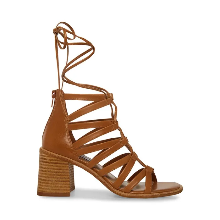 Womens Cherri30 Tan Leather Steve Madden Heels