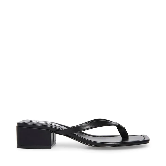 Womens Claudette Black Steve Madden Sandals