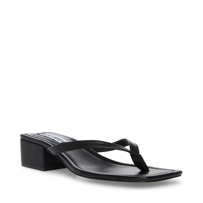 Womens Claudette Black Steve Madden Sandals