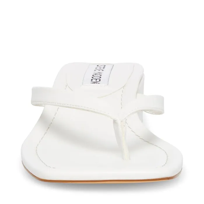 Womens Claudette White Steve Madden Sandals