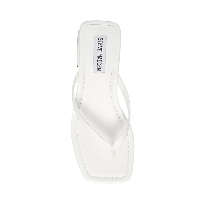 Womens Claudette White Steve Madden Sandals