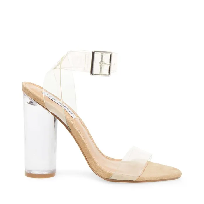 Womens Clearer Clear Steve Madden Heels
